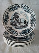 Lot de 6 Assiettes anglaises