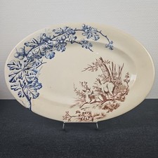 Plat Ovale Service Chasse