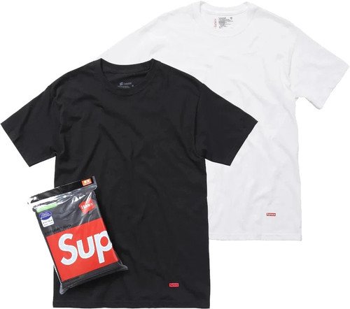 Supreme hanes tagless tees - tagless,