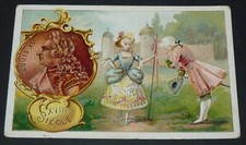 CHROMO 1900-1910 CHICOREE BELLE JARDINIERE BERIOT LILLE COSTUMES LOUIS XV XVIIIe