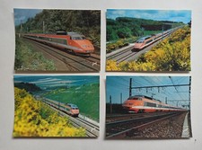 4 carte postale train SNCF TGV