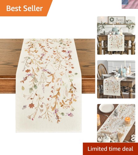 Vibrant floral leaves table - leaves,