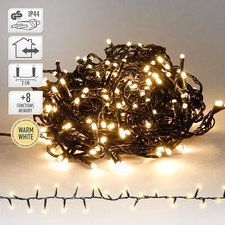 Guirlande lumineuse avec LEDs pour sapin de Noël blanc chaud IP44 á votre choix