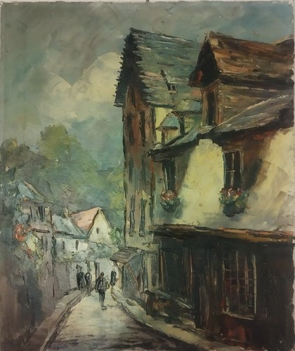 Tableau ancien huile sur toile - huile,
