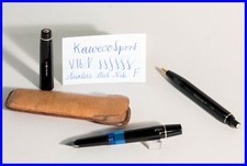 Kaweco Sport Lot Stylo à Bille 619 & Doseur à Piston V16N, Inox Plume F