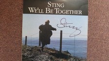 Autographe ORIGINAL SIGNED du Chanteur STING sur Pochette LP 33T 1987 USA