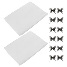  Rideaux Blanc Voilage Panneaux Fenêtre À Passe-tringle Voile Pour Chambre