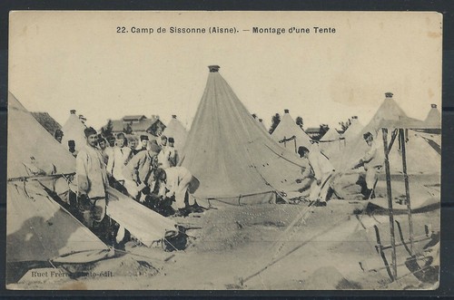 Cpa militaire montage d - -, d'une