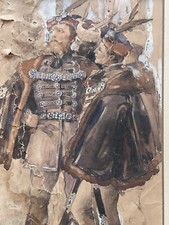 Grande peinture signée