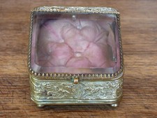 Porte montre gousset décor chasse à courre coffret verre biseauté Napoléon III