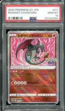 charizard dracaufeu psa10 Carte Pokémon gradée  011  pokemon go 2022  jp