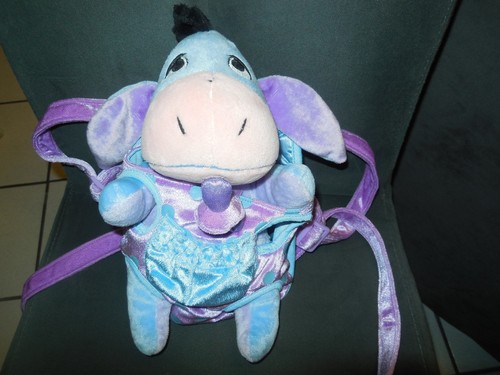 Doudou peluche bourriquet - peluche, bleu