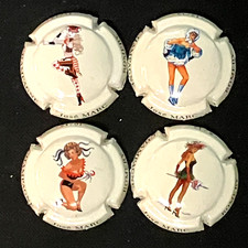 lot de 4 capsules de champagne