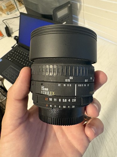 Sigma 15mm 8 - 15mm, ex