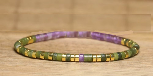 Bracelet perles jade de - bracelet,