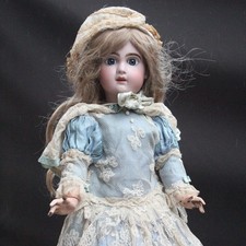 Robe de poupée ancienne avec capuche  1920spour poupée JUMEAU 65-70cm Doll Dres.