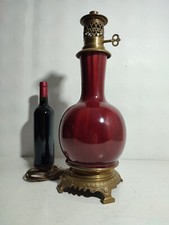 Lampe Vase Sang de Boeuf en