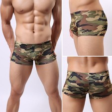 Camouflage Boxer Basse Sous-vêtements Taille Short Sous-vêtement Slips