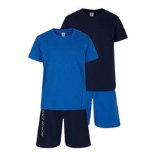 Lot de 2 Ensembles garçon été - Pyjama ou tenue décontracté - T-Shirt + short 