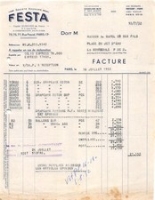 1952 SOCIETE ANONYME FESTA A