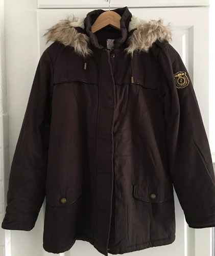 Parka marron chocolat capuche - parka,