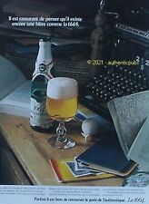 PUBLICITE BIERE 1664 KRONENBOURG JEROME HATT MACHINE A ECRIRE DE 1973 FRENCH AD