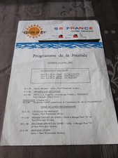 Ancien document French line paquebot FRANCE/ programme 14 avril 1967