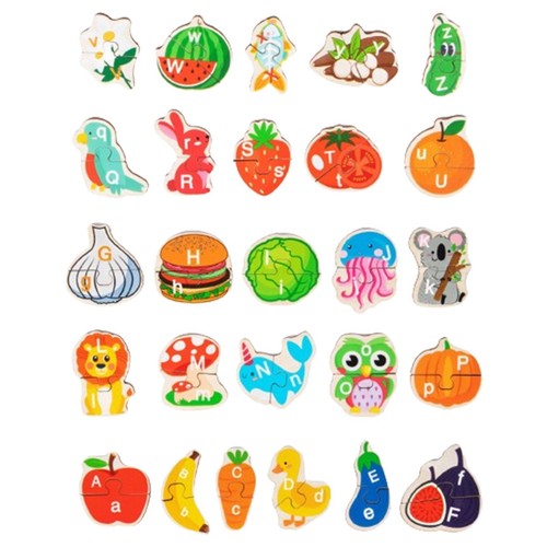 Puzzle éducatif abc bois - puzzle,