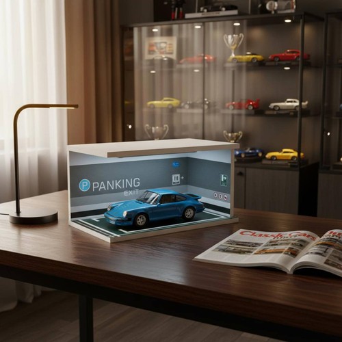 Scène miniature parking 18 - parking, 1:18