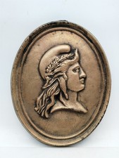 Ancienne plaque médaillon en