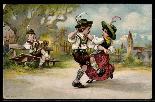 Carte postale jeune couple - un,