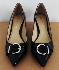 ESCARPINS VERNIS NOIR TALONS AIGUILLE. SAN MARINA. POINTURE 39             #CKDB
