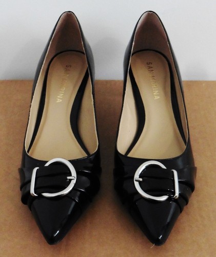 Escarpins vernis noir talons - noir,
