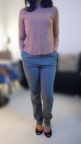 Pantalon chino taille très