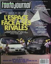 Le Renault Espace face à ses rivales - L'auto journal - n° 13 - 1990 - revue
