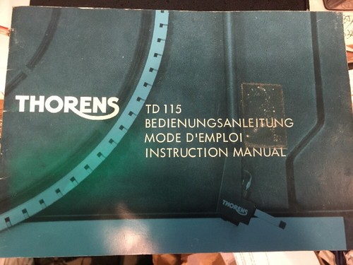 Thorens td115 instruction - ,