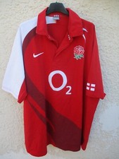 Maillot rugby ANGLETERRE ENGLAND 2008 2009 away NIKE shirt jersey rouge 3XL XXXL