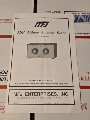 Mfj 903 meter - mfj-903, tuner