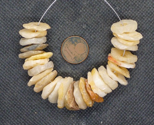 Lot perles quartz néolithique - quartz,