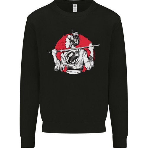 Sweat capuche fille samurai - sweat,