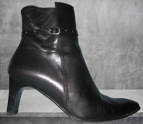 Bottines cuir noir johann - bottines,