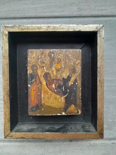 Antique painting russian icon - antique,