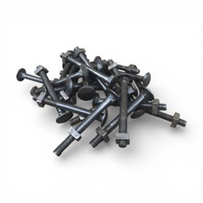 27 anciens boulons têtes