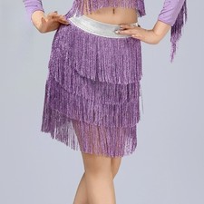 Jupe De Danse De Bal En Franges Pour Femmes Mini Salsa Tango Latin
