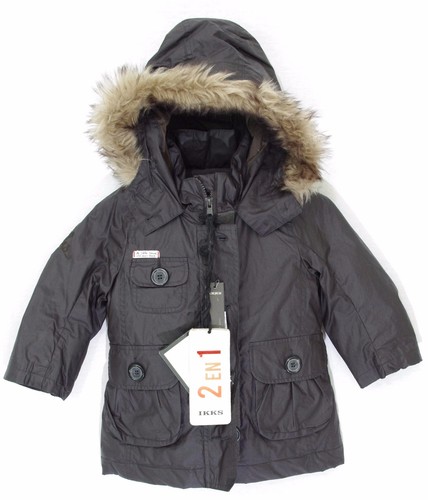 Parka ikks kids gris - kids, foncé