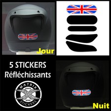 5 Stickers RETRO-REFLECHISSANTS pour CASQUE - mod.5 TRIUMPH Street Speed Triple
