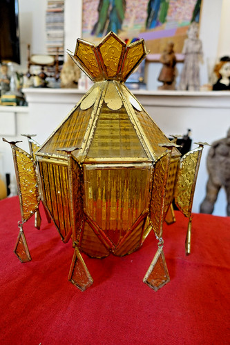 Lustre lanterne art deco - art,
