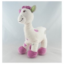 Doudou Girafe blanche rose