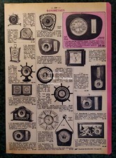 BAROMETRE MICROSCOPE LOUPE COMPTE FIL publicité 1961