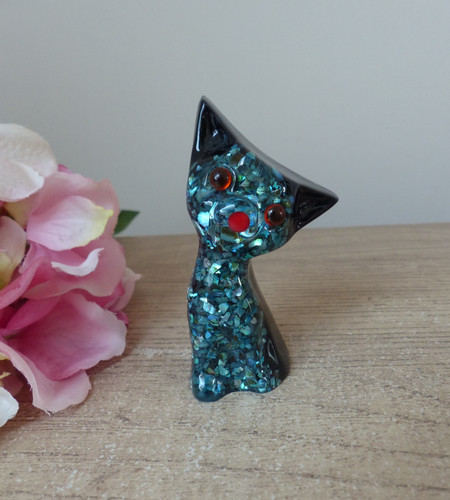 Figurine chat rétro - , en